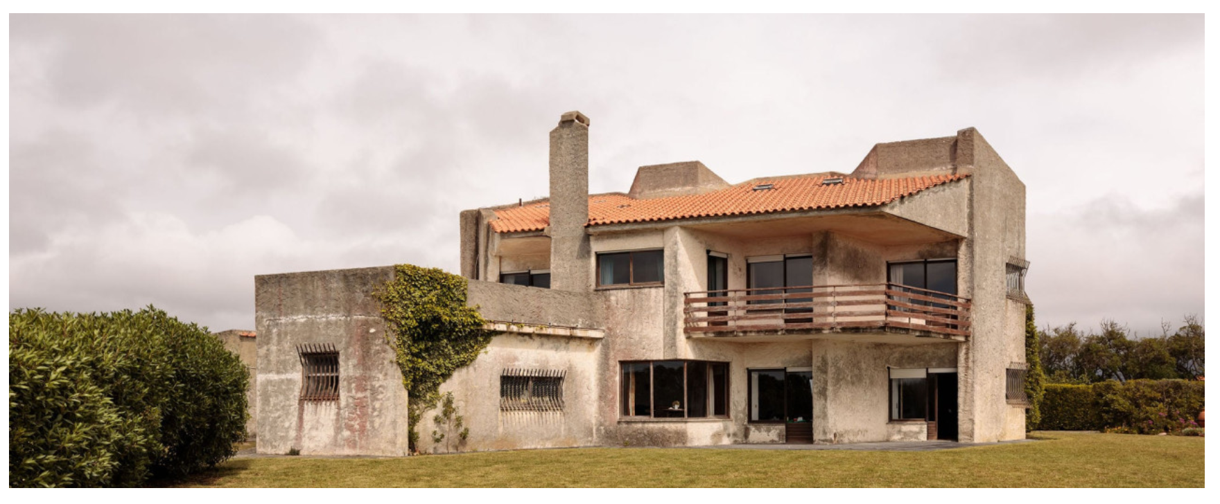 The modernist Ocean's Garden house on its clifftop garden